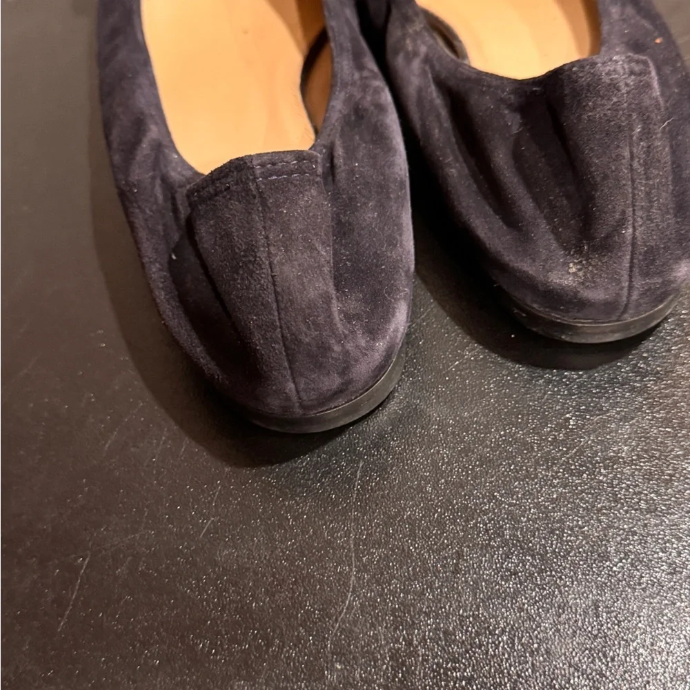 Valentino Garavani Black rosette Flats Elegant Comfort 8.5/38.5 made in Italy